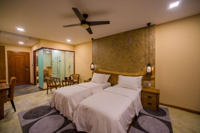picture-dharavandhoo-kiha-beach-11 Kiha Beach Hotel room with double bed and private balcony